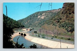 Maryland Allegheny Mountains Wills Creek US 40 National Highway Chrome Postcard 
