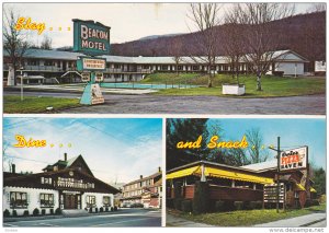 3- view of White Mountains,  The Beacon Motel, Chalet Restaurant and Ernie's ...