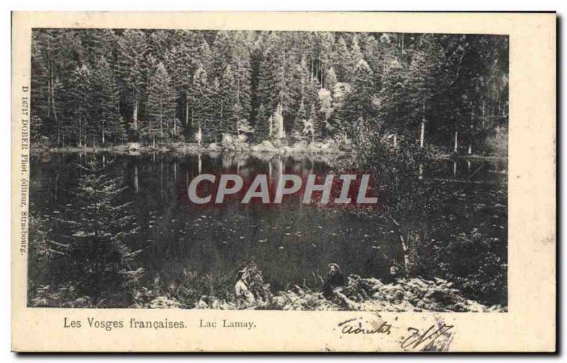 Old Postcard The Vosges Lake Francaises Lamay