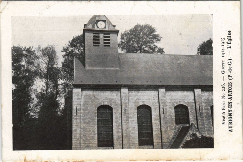 CPA Visé á Paris-Guerre-Aubigny-en-Artois-L'Eglise (45714)