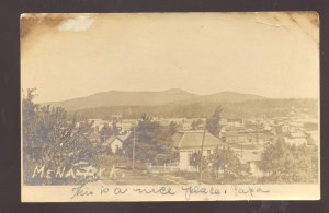 RPPC MENA ARKANSAS BIRDSEYE VIEW DOWNTOWN VINTAGE REAL PHOTO POSTCARD