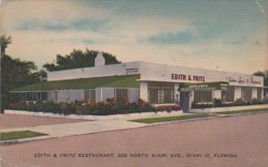Florida Miami Edith & Fritz Restaurant