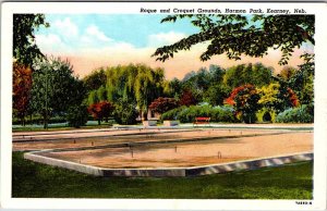 Postcard PARK SCENE Kearney Nebraska NE AN9473