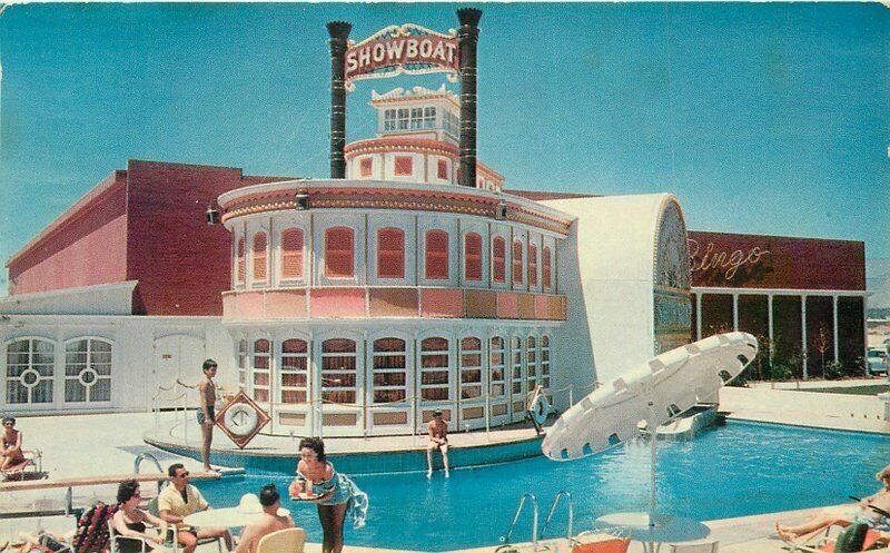 Showboat Resort Hotel Las Vegas Nevada Western Resort Postcard poo; 20-1888