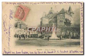 Old Postcard Vizille Place and Chateau