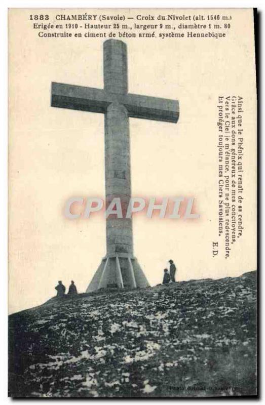 Old Postcard Chambery Cross Nivolet