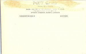 RPPC Postcard Banff Springs Hotel Canada