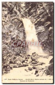 Postcard Old High Verdon Valley Allos summer Cascade Station Chadoulin