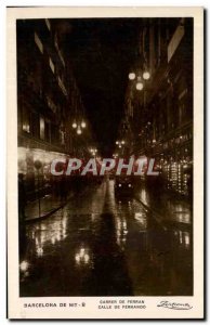 Old Postcard Barcelona From Mit Carrer de Ferran