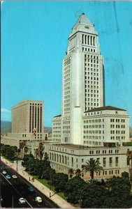 USA California Los Angeles Civic Center... Vintage Postcard C163