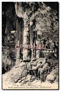 Old Postcard Padirac Pit Party from Lake Superior to the rain obelisks