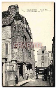 Old Postcard Coutances Old House rue Geoffroy Herbert