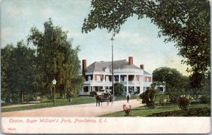 Postcard RI Providence - Roger Williams Park - The Casino