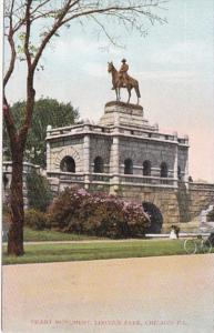 Illinois Chicago Grant Monument In Lincoln Park 1908