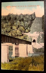 Vintage Postcard 1912 Knobley Tunnel (W.M.R.R.), Cumberland, Maryland, (MD)