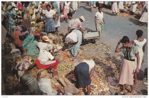 Market Scene, Jamaica, West Indies, 1960 PU