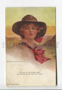 478162 Philip BOILEAU Belle Girl of the Golden West Cow-Girl postcard R&N #755