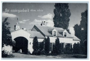 c1940's The Smorgasbord Restaurant Exterior Scene Stow Ohio OH Unposted Postcard