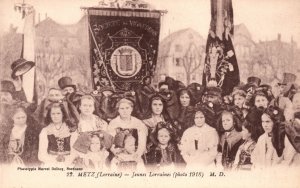 Vintage Postcard Metz Lorraine Jeunes Lorraines Photo 1918 M. D.