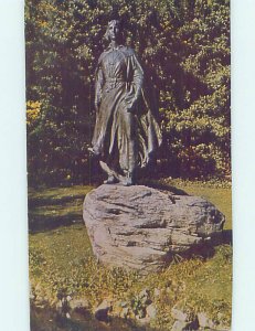 Damaged Trimmed Pre-1980 PILGRIM MAIDEN STATUE Plymouth by Brockton MA AE7413