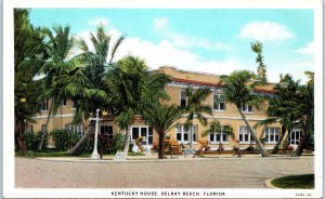 1920s Kentucky House Hotel Delray Beach FL Postcard