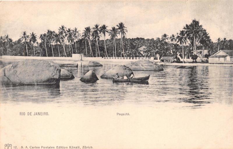 RIO DE JANEIRO BRAZIL~PAQUETÁ~S A CARTES KÜNZIL #12 POSTCARD 1910s