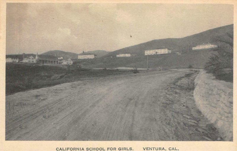 California School For Girls VENTURA, CA Albertype Co. c1920s Vintage Postcard