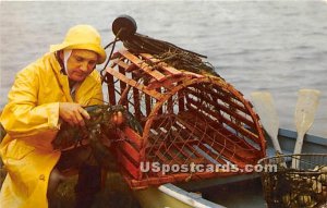 New England Fisherman with his Catch - Misc, Maine ME  