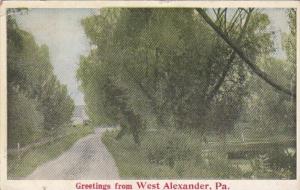 Pennsylvania Greetings From West Alexander