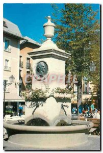 Postcard Modern Barcelonnette Fountain Place Jacques-Antoine Manuel