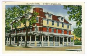 Excelsior Springs, Missouri to Ashland, Wisconsin 1956 Postcard, Chadwick Hotel