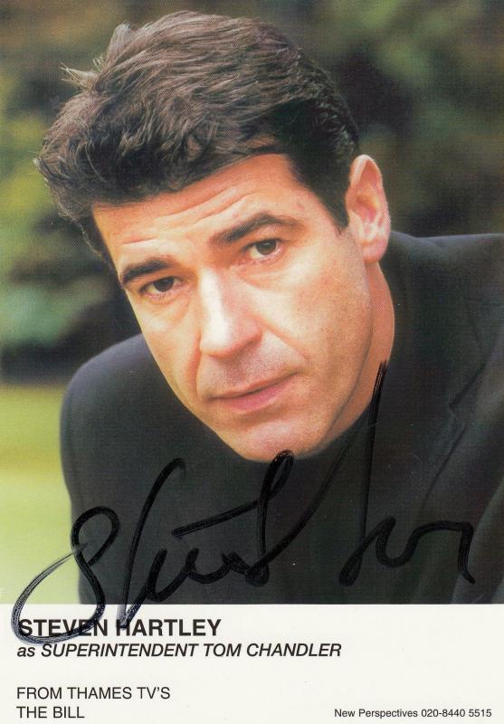 Steven Hartley as Tom Chandler The Bill Hand Signed Cast Card