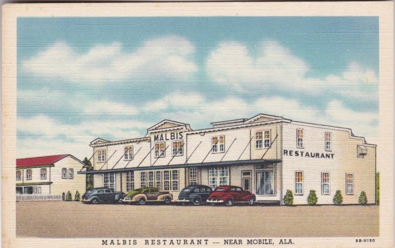 Alabama Mobile Malbis Restaurant U S Highway 90 Curteich sk2826