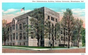 VINTAGE POSTCARD NEW ADMINISTRATION BUILDING INDIANA UNIVERSITY BLOOMINGTON IN