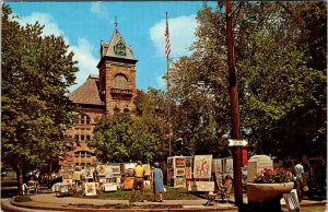 Postcard COURT HOUSE SCENE Stroudsburg Pennsylvania PA AK8261