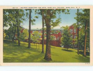 Unused Linen Mars Hill College - Asheville North Carolina NC E1666