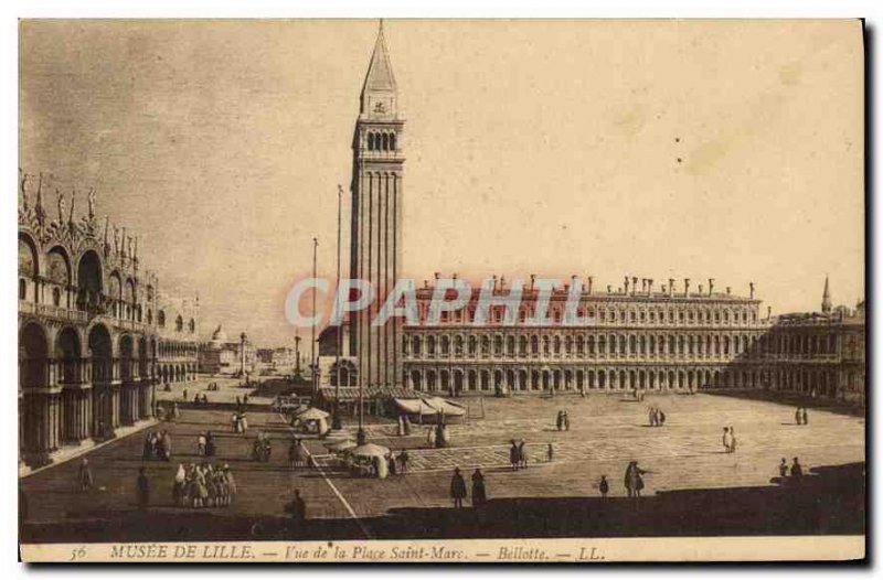 Postcard Old Lille Museum Place Saint Marc View Beilotte