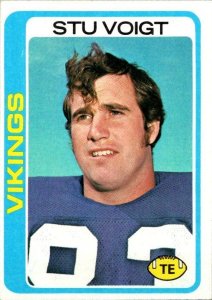 1978 Topps Football Card Stu Voigt Minnesota Vikings sk7499