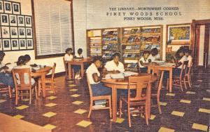 Piney Woods MS The Library 1959 Autographed Linen Postcard