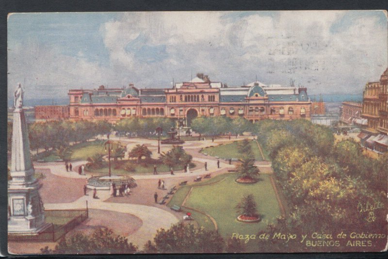 Argentina Postcard - Piaza De Mayo Y Casa De Gobierno, Buenos Aires T2978