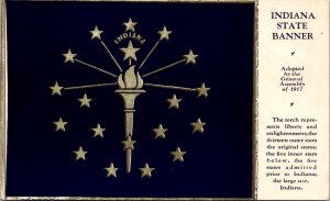 Postcard Indiana State Banner