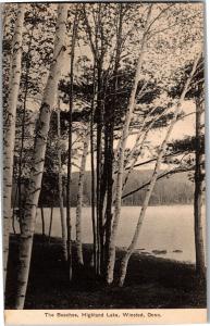 The Birches at Highland Lake, Winsted CT c1911 Vintage Postcard Q12