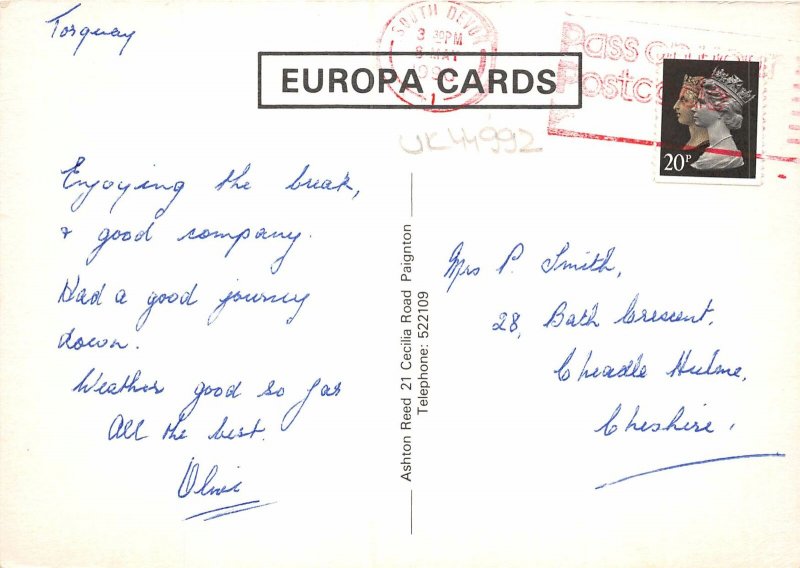 uk44992 the harbour torquay devon  uk