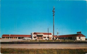 Indiana Westville Hoover's Motel Restaurant 1955 Dexter Postcard 22-6501