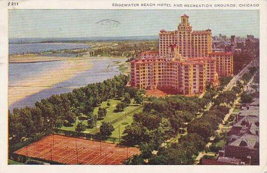 Illinois Chicago Edgewater Beach Hotel And Recreation Grounds 1947
