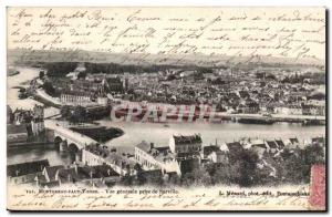 Old Postcard Montereau sur Yonne General view taken of Surville