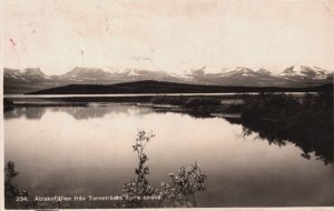 Sweden Abisko Fjällen från Torneträsks Norra Strand Vintage RPPC C245