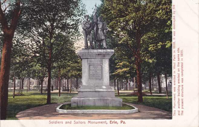 Soldiers and Sailors Monument - Erie PA, Pennsylvania - UDB