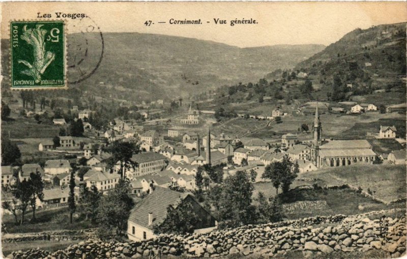 CPA Les Vosges - CORNIMONT - Vue générale (455810)