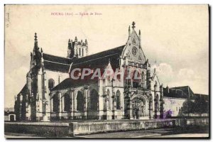 Postcard Old Brou Church Bourg